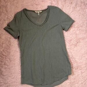 Green Earthy Moss Y2K Indie Hippie Bohemian Forest Skater Dainty Scoop Neck Tee